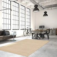 ECARPET Modern Area Rug for Dining Room, Living Room, Bedroom or Den Trona Ivory