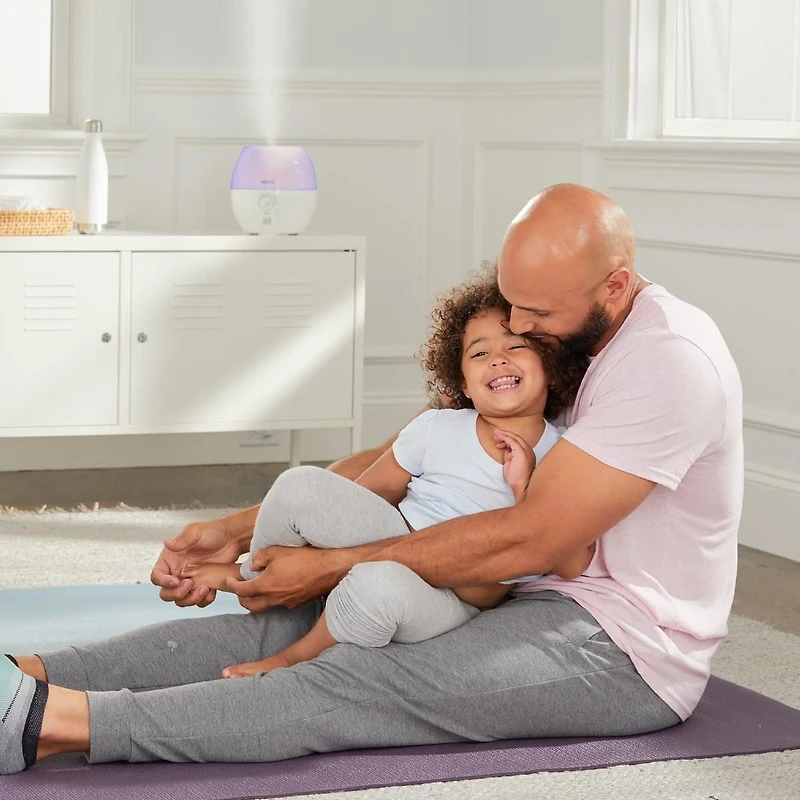 Vicks VUL500C 3-in-1 SleepyTimeᵀᴹ Ultrasonic Humidifier Diffuser Night-Light, 7 Night-Light Colours