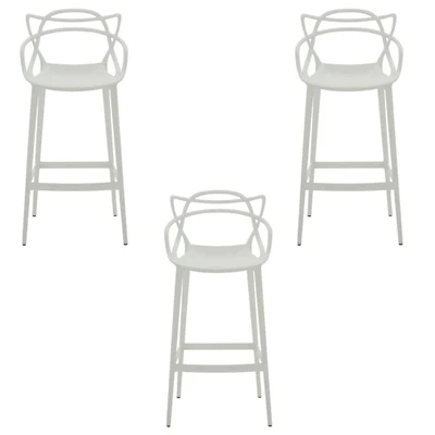 Tabouret de bar en plastique de la collection Heavenly - LOT DE 3