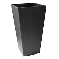 Tierra Verde 10" x 20" Sonata Rectangle Planter In Slate, Made from recycled materials