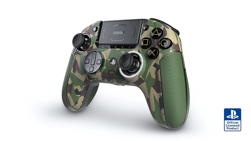 Manette sans fil Nacon Revolution 5 PRO pour PlayStation 4|5 et PC avec technologie à effet Hall et boutons programmables, camouflage forêt