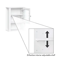 RiverRidge Home Prescott Single Door Wall Cabinet - White