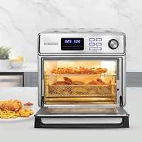 Kalorik MAXX 26QT Air Fryer Oven with 21 Presets, 500F Searing temp and 5 Accessories, Stainless Steel (AFK26SD5SS43), Single Door Air Fryer with 5 Accessories