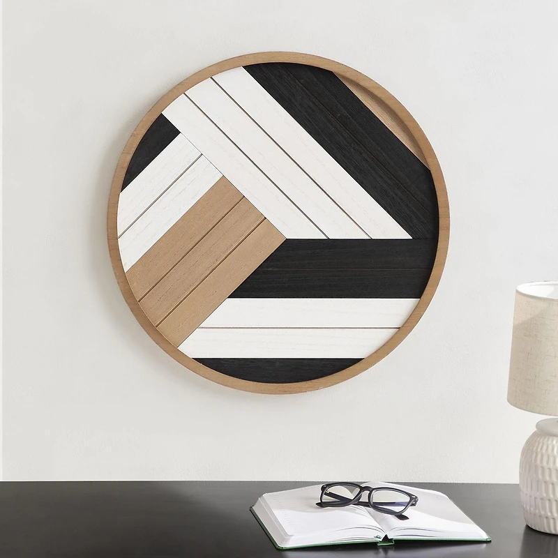 Plaque encadrée ronde Ballez hometrends