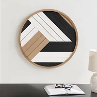 Plaque encadrée ronde Ballez hometrends