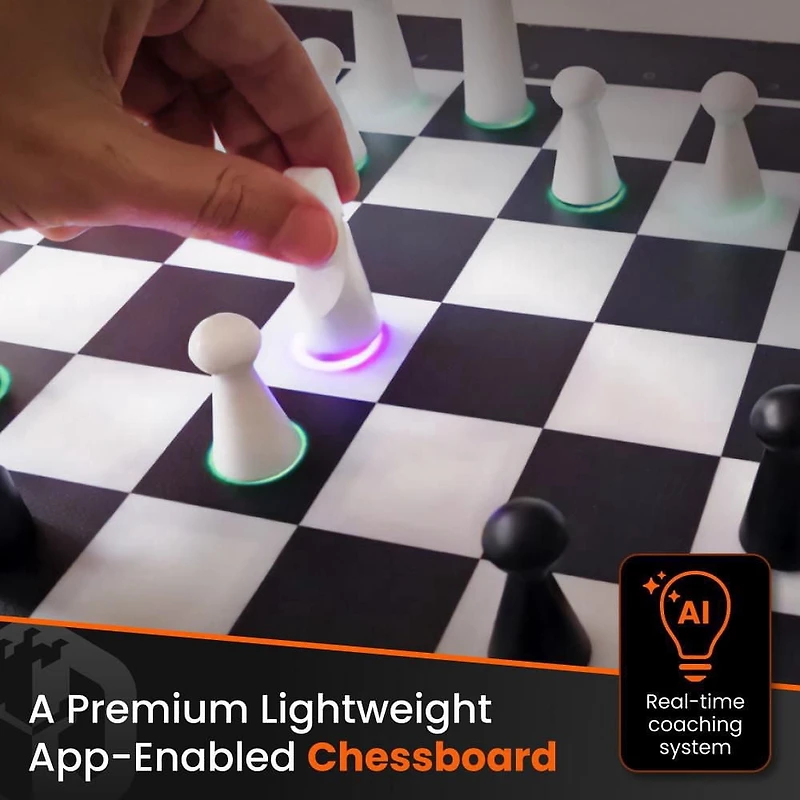 GoChess Mini Pp-Enabled Chessboard with AI-Based Light Indicators