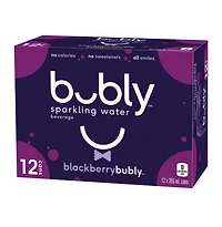 Bubly Blackberry Sparkling Water 12 x 355mL, Cans, 12x355ml