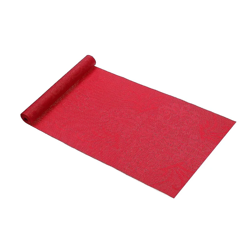 IH Casa Decor Vinyl Table Runner 54" Damask Red - Ensemble De 2
