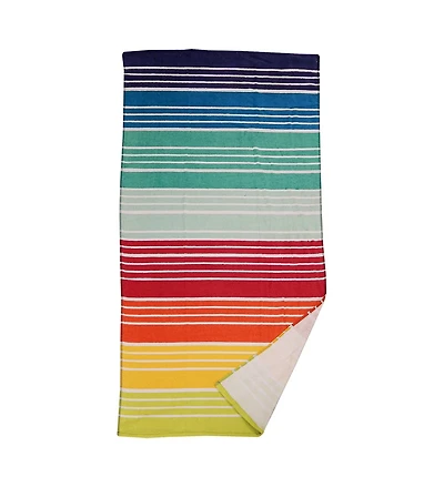 MAINSTAYS SERVIETTE DE PLAGE IMPRIMÉ -- ARC EN CIEL