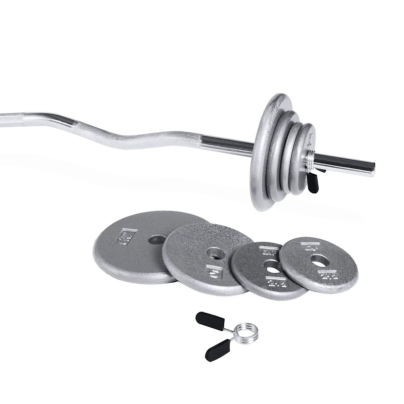 CAP Barbell Plaque de poids standard en fonte, 50 lb, gris