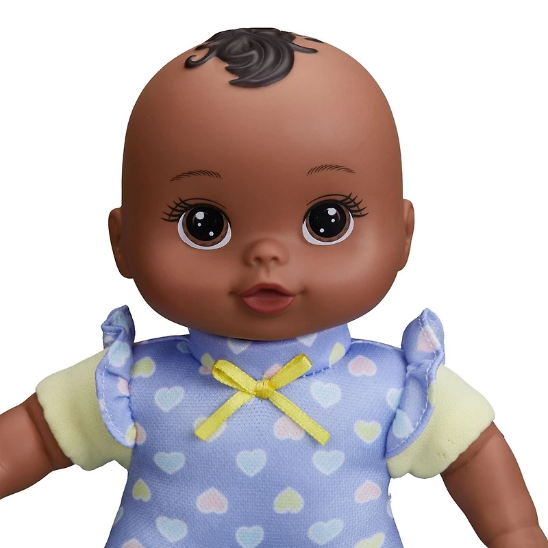 Mini poupée bébé douce, 8", afro-américaine