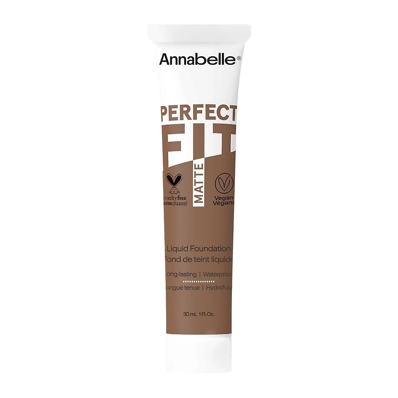 Annabelle Fond de teint Perfect Fit Couvrance naturelle et fini mat, 30 mL