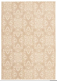 ECARPET Modern Area Rug for Dining Room, Living Room, Bedroom or Den Patty Ivory