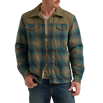 Wrangler® Men's Heavyweight Sherpa Lined Regular Fit Shirt Jacket