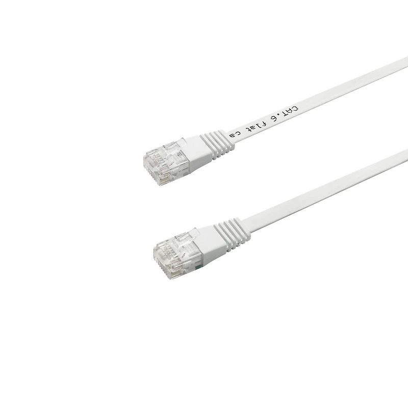 ONN ™ 15.2 meter RJ45 Flat CAT 6 Cable (White)