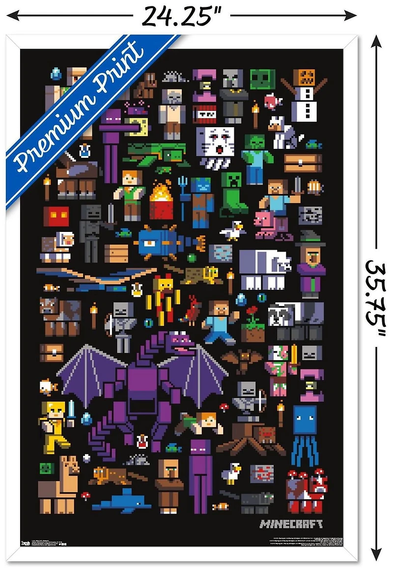 Minecraft - Mobbery Wall Poster, 22.375" x 34"