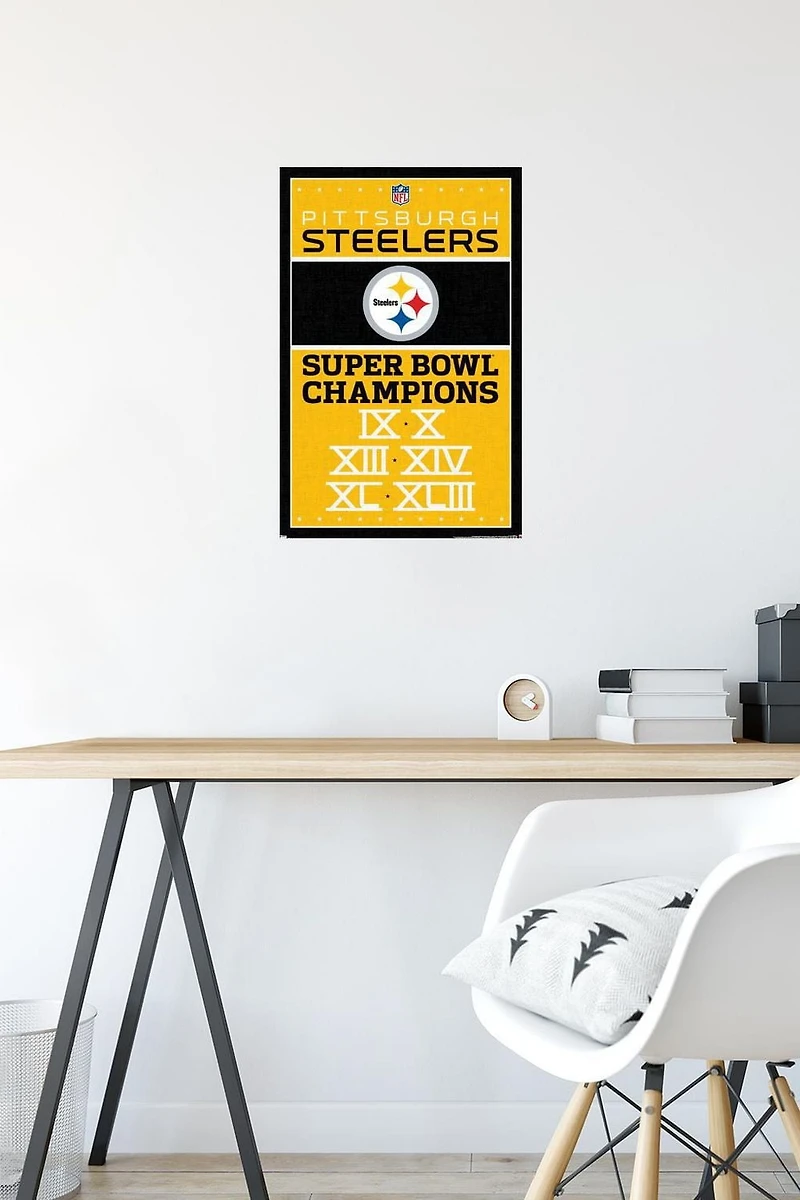 NFL Pittsburgh Steelers - Champions 13 Wall Poster