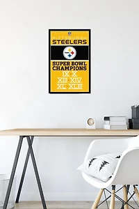 NFL Pittsburgh Steelers - Champions 13 Wall Poster
