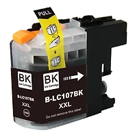 L-ink Cartouches à jet d'encres compatibles LC107 Noir (LC107BK, LC-107)