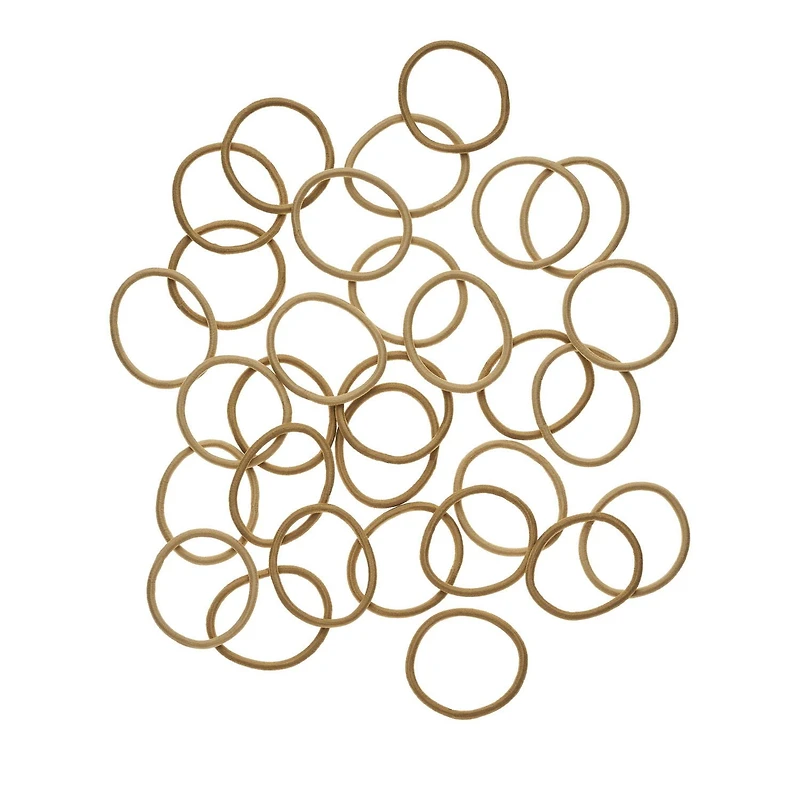 Goody Ouchless Blonde Hair Elastics - No Metal - Gentle Hair Ties - 30 Ct, Goody Elastics.