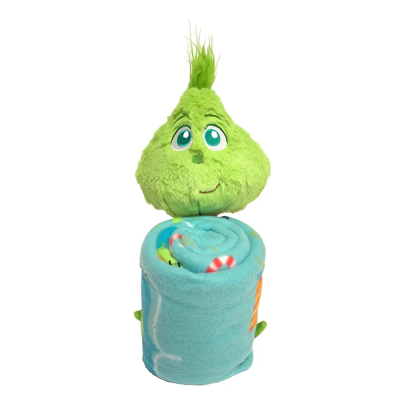 Peluche avec jeté « Lil Baby Grinch » de la Grinch