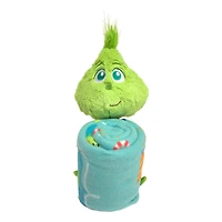 Peluche avec jeté « Lil Baby Grinch » de la Grinch