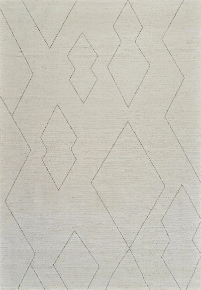 Rug Branch Casa Abstract Indoor Area Rug, Beige Cream, Boho - Living Room, Bedroom, Dining Room