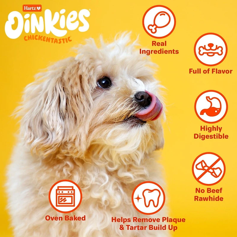 Oinkies Chickentastic Tender Bullies 18pk, Chicken, Beef Flavoured