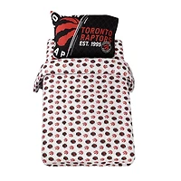 Ensemble de literie simple 4 pièces des Raptors de Toronto de la NBA