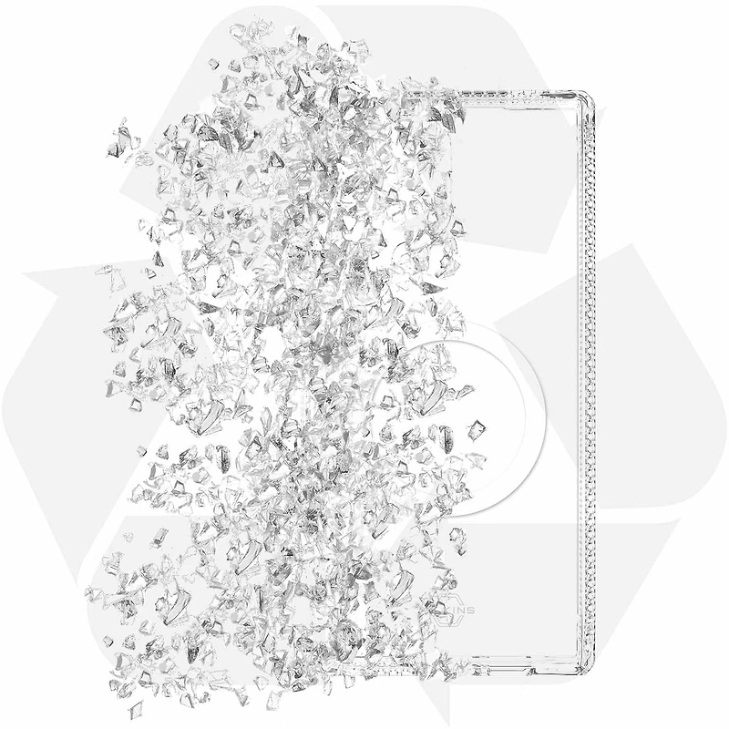 ITSKINS Étui Hybrid_R Clear avec Magnets Transparent pour Samsung Galaxy S25 Ultra