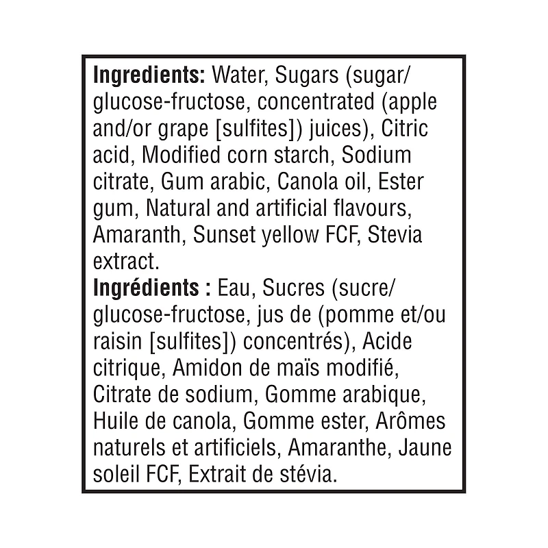 Fruité Punch aux fruits, boisson 200mL BOISSON PUNCH AUX FRUITS FRUITE 24X200ML