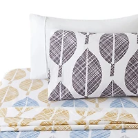 Marina Decoration Ultra Soft Silky Deep Pocket Rich Printed Bedding Rayon from Bamboo All Season Sheet Set with Pillowcases