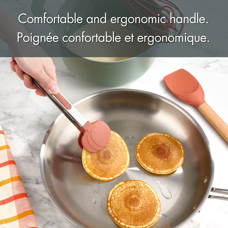 Pinces de cuisson et de service en acier inoxydable et silicone 9” - Tout-pour-Célébrer de Walmart, Citrouille, Orange WAY-TO-CEL PL PINCES SILICONE