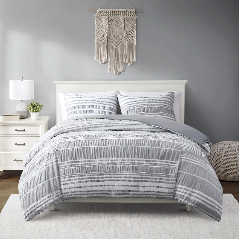 Home Trends Lumi 3pc Duvet Cover Set, Double/Queen, King