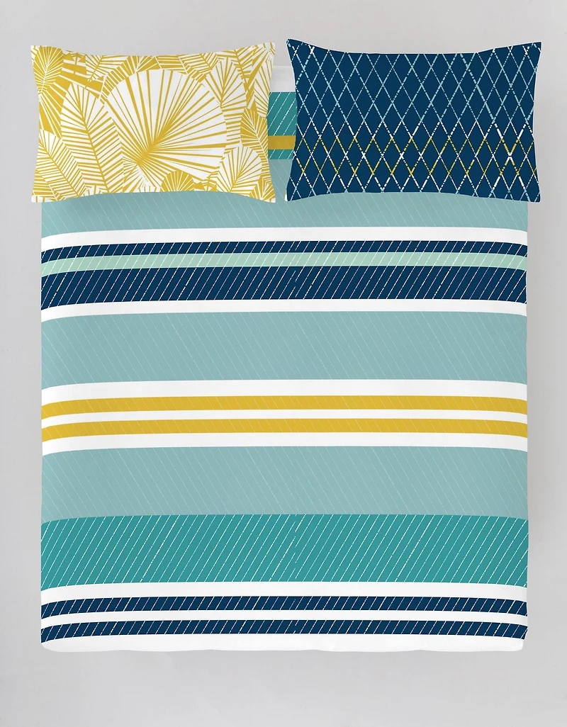 Gouchee Home Belang Stripe Cotton Duvet Cover Set
