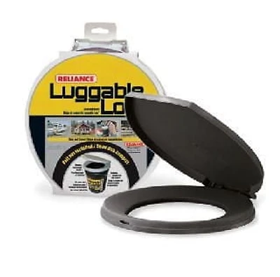 Luggable Loo Seat Cover, Converts any standard 5 gallon bucket into a portable toilet.