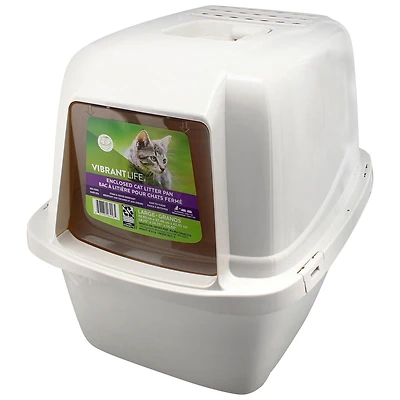 Vibrant Life Enclosed Cat Litter Pan, 19.25" x 14.75" x 16.50"