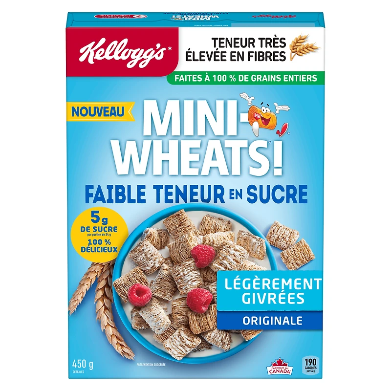Kellogg's® Mini-Wheats® Low Sugar Cereal 450g, Mini Wheats Low Sugar Cereal 450Gx12