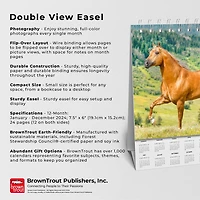 BrownTrout Amoureux des chevaux 2024 Chevalet Double Vue pour Bureau 19x18.7 CM, 9781975471132