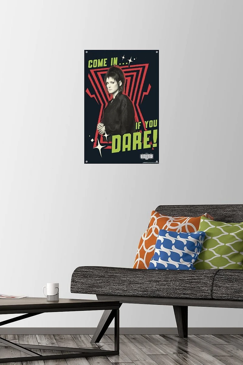 Beetlejuice Beetlejuice - Come In If You Dare Wall Poster, 14.725" x 22.375" Framed