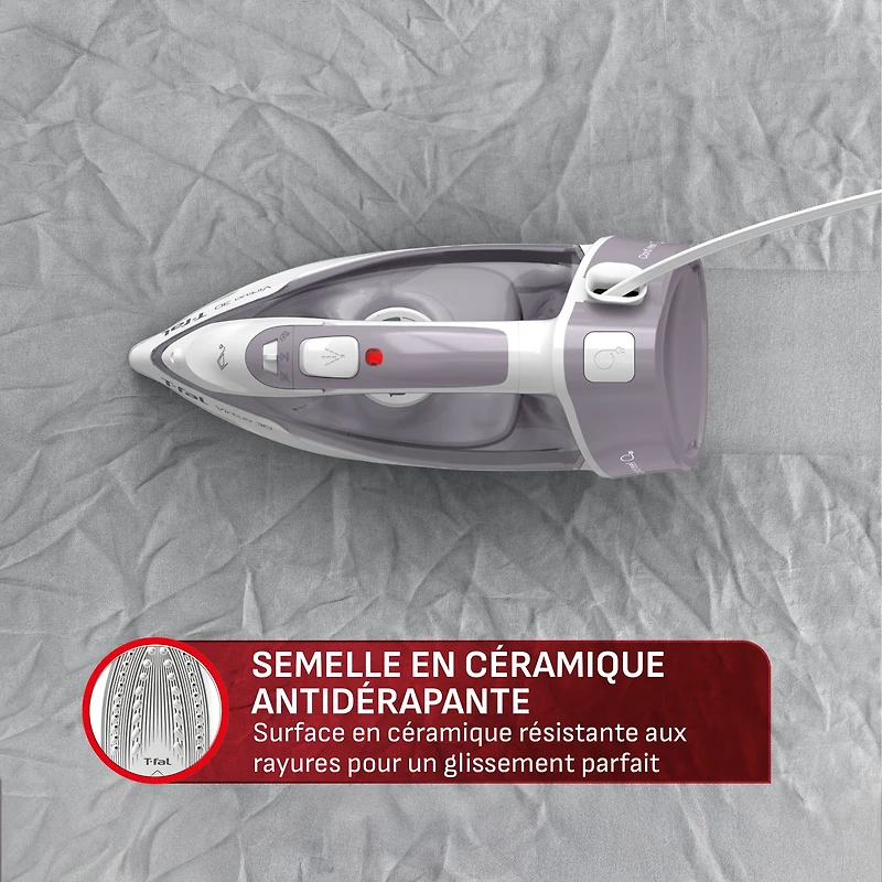 Virtuo 30, Steam Iron, 1500 W, Retractable Cord Reel System, Ceramic Soleplate, Auto Off