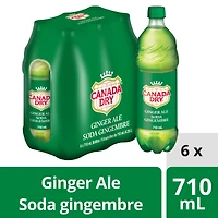 Canada Dry® Ginger Ale 710 mL Bottles, 6 Pack