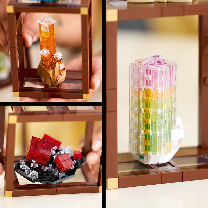 LEGO Ideas Mineral Collection Building Set for Adults, Ages 18+ - Bedroom or Office Decor with 3 Display Shelves - Unique Gift Idea for Men & Women - 21362