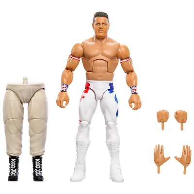 WWE Monday Night War Elite Collection British Bulldog Action Figure with Accessories & Build-a-Figure Parts