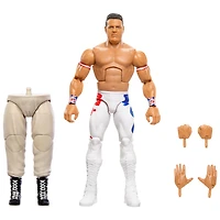 WWE Monday Night War Elite Collection British Bulldog Action Figure with Accessories & Build-a-Figure Parts