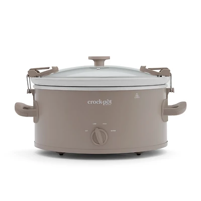 Crock-Pot Design Series 6-Quart Manual Slow Cooker, Alpaca Brown