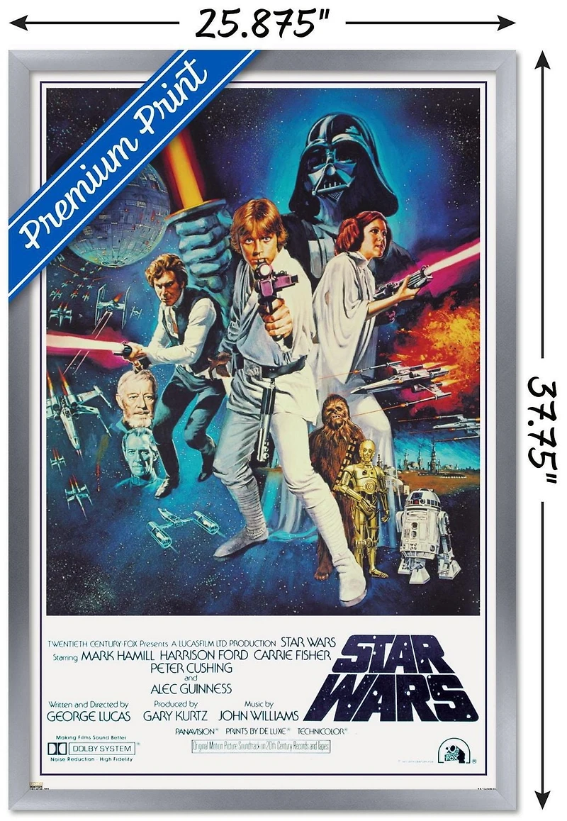 24X36 Star Wars: A New Hope - One Sheet Wall Poster, 24" x 36"