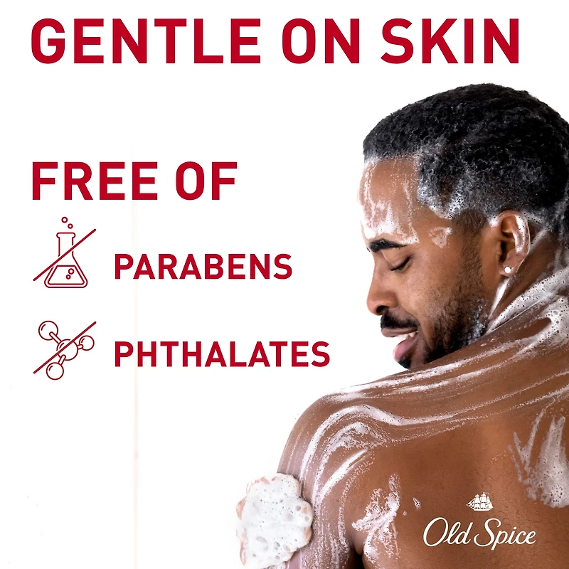 Nettoyant pour le corps pour hommes Old Spice Super Hydratation, Vanille + karité, hydratation régénératrice 24 heures sur 24, 7 jours sur 7 591ML