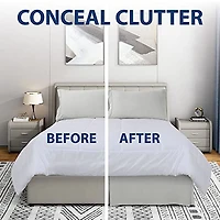 Jupe de Lit de Microfiber Super Doux