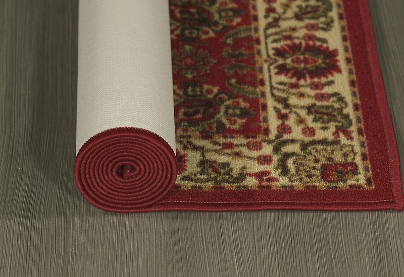 Tapis à motif persan à sous-couche en caoutchouc de la collection Ottohome